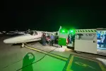 Avión sanitario realizó dos complejos traslados en una misma jornada