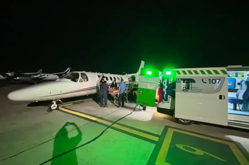 Avión sanitario realizó dos complejos traslados en una misma jornada