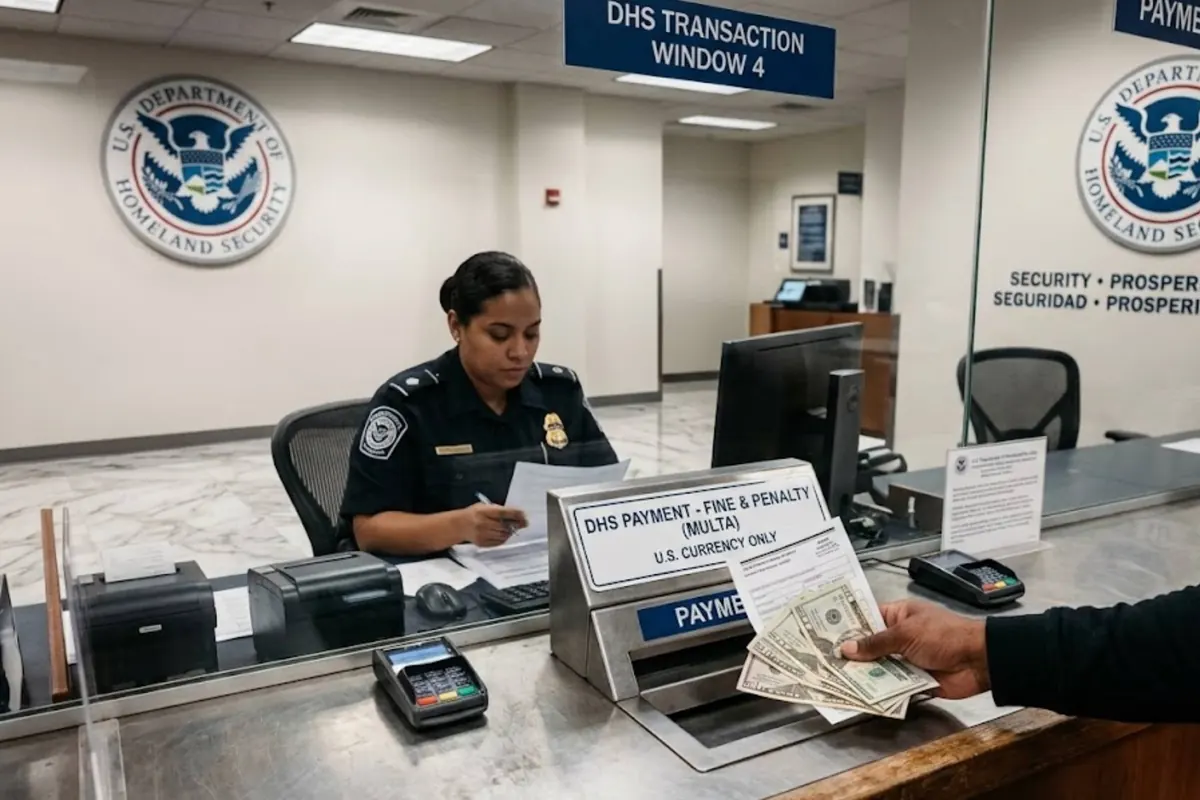 DHS confirma multas migratorias 2025: 16 de noviembre es la última fecha para reclamar