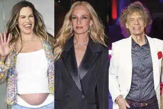 Hilary Swank en dulce espera, Uma Thurman brilla y Mick Jagger sorprende con su cita artística