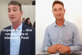 Intendente de Quimilí grabado en gesto obsceno durante asunción de autoridades