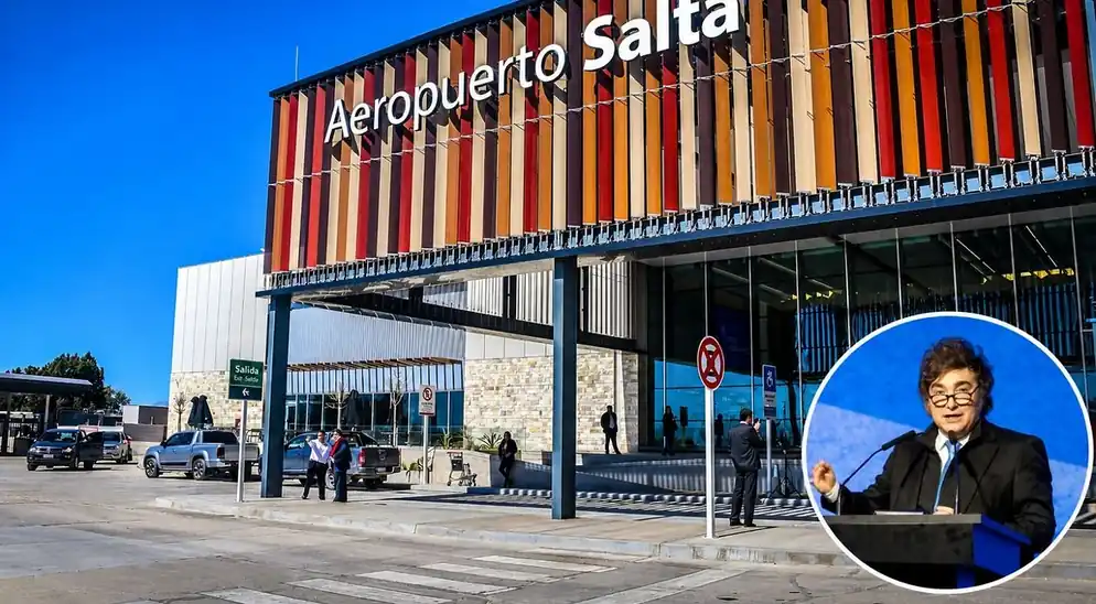 Milei aterriza en Salta tras visita a Catamarca antes de regresar a BA