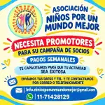 Niños por un Mundo Mejor recluta promotores con pagos semanales y formación