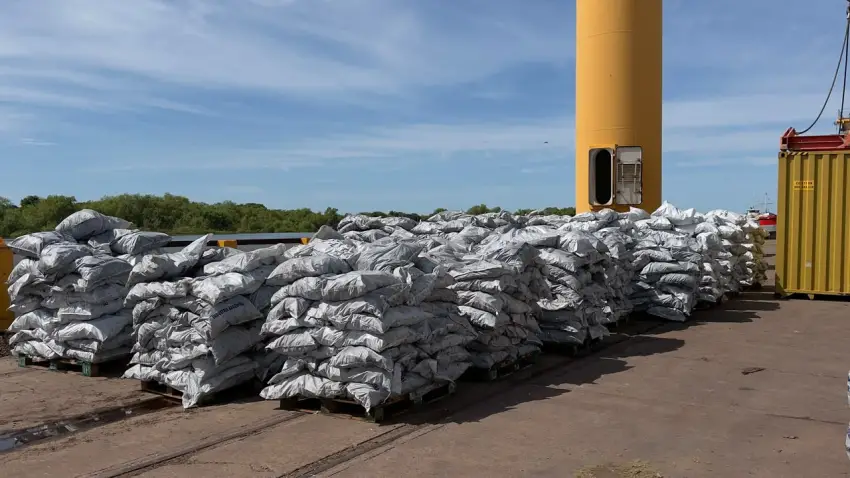 Puerto de Barranqueras impulsa exportaciones: 39 toneladas de carbón viajan a Australia